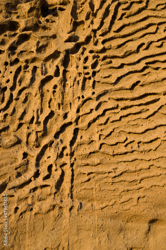 Closeup of Vlychada beach v...