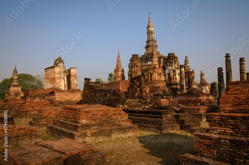 Ruins from the historic city of Sukhothai