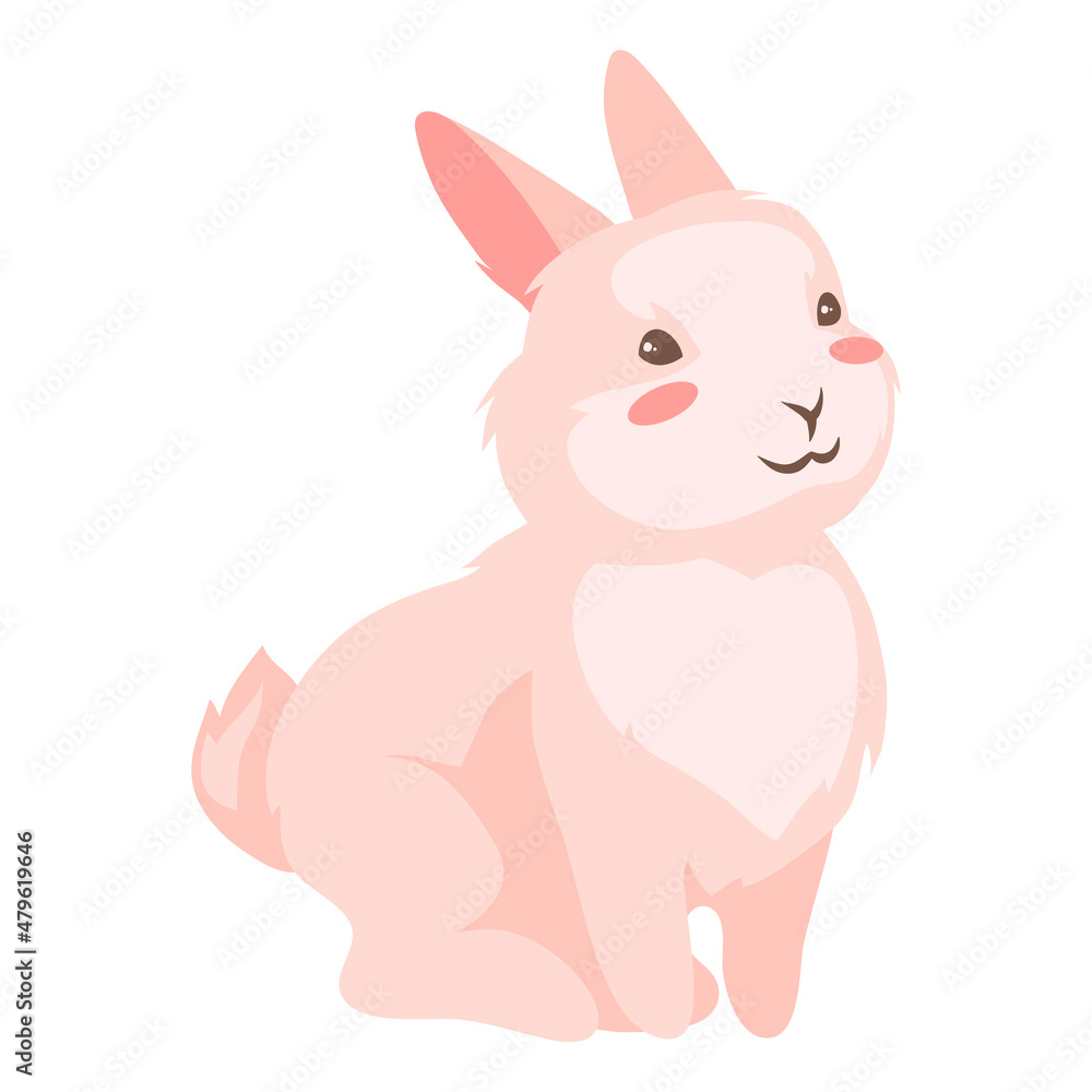 Cute Easter Bunny illustration. Cartoon rabbit character for design. Cute Easter Bunny illustration. Cartoon rabbit character for design.