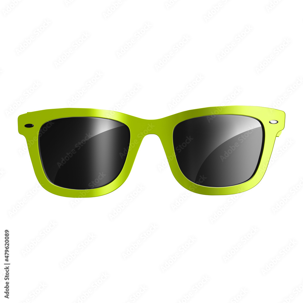 Light green front sunglasses with black lenses Light green front sunglasses with black lenses