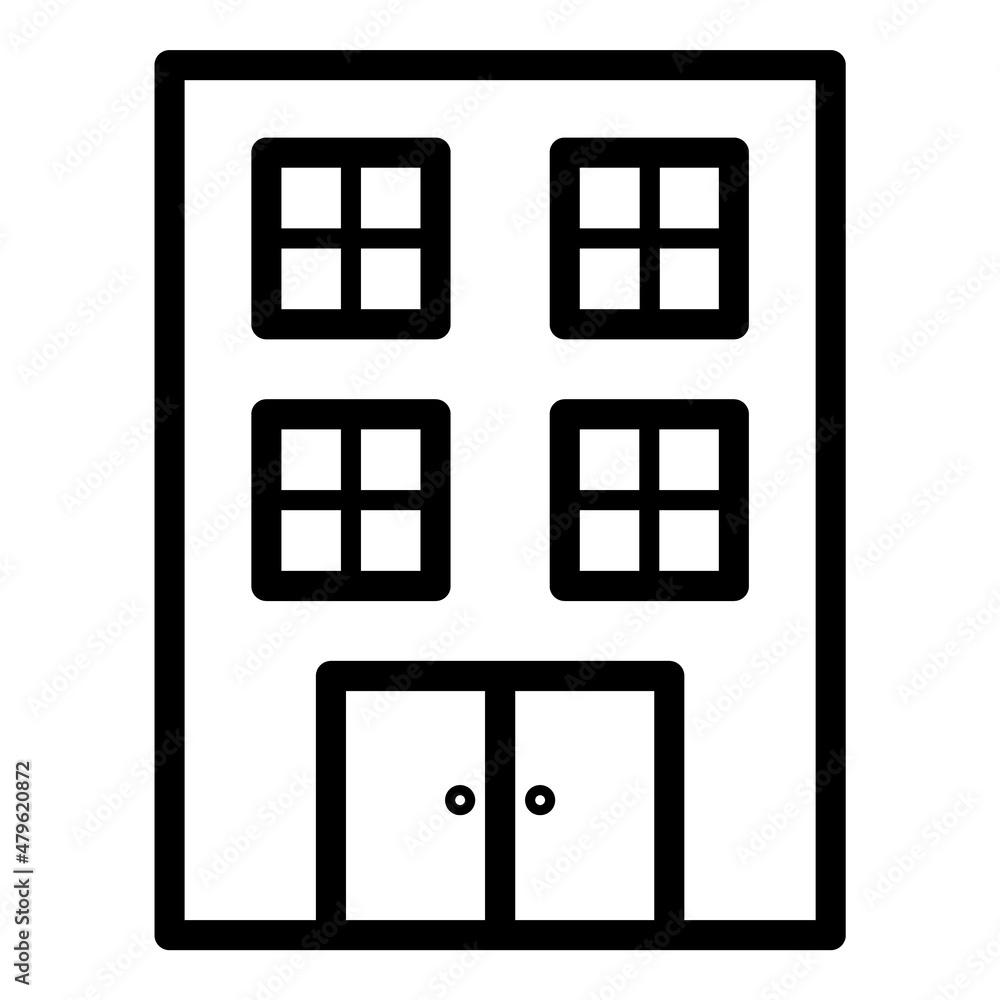 House Flat Icon Isolated On White Background House Flat Icon Isolated On White Background