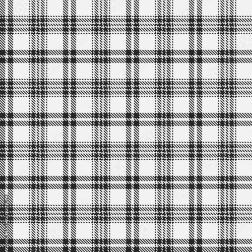Black and white plaid pattern.