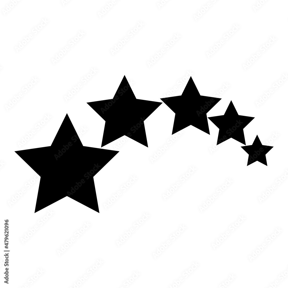 Stars Flat Icon Isolated On White Background Stars Flat Icon Isolated On White Background