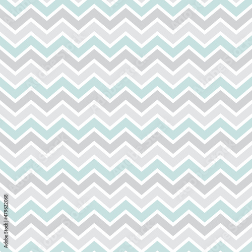 Abstract modern graphic background with zigzag strips, mint, gray and white colors. Artistic backdrop with copy space for design. Web banner. Light pastel backdrop