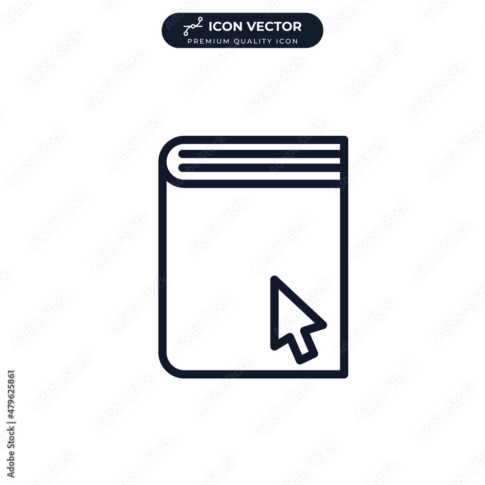 e book icon symbol template for graphic and web design collection logo vector illustration e book icon symbol template for graphic and web design collection logo vector illustration