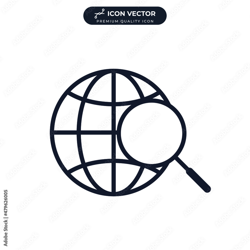 search global icon symbol template for graphic and web design collection logo vector illustration search global icon symbol template for graphic and web design collection logo vector illustration