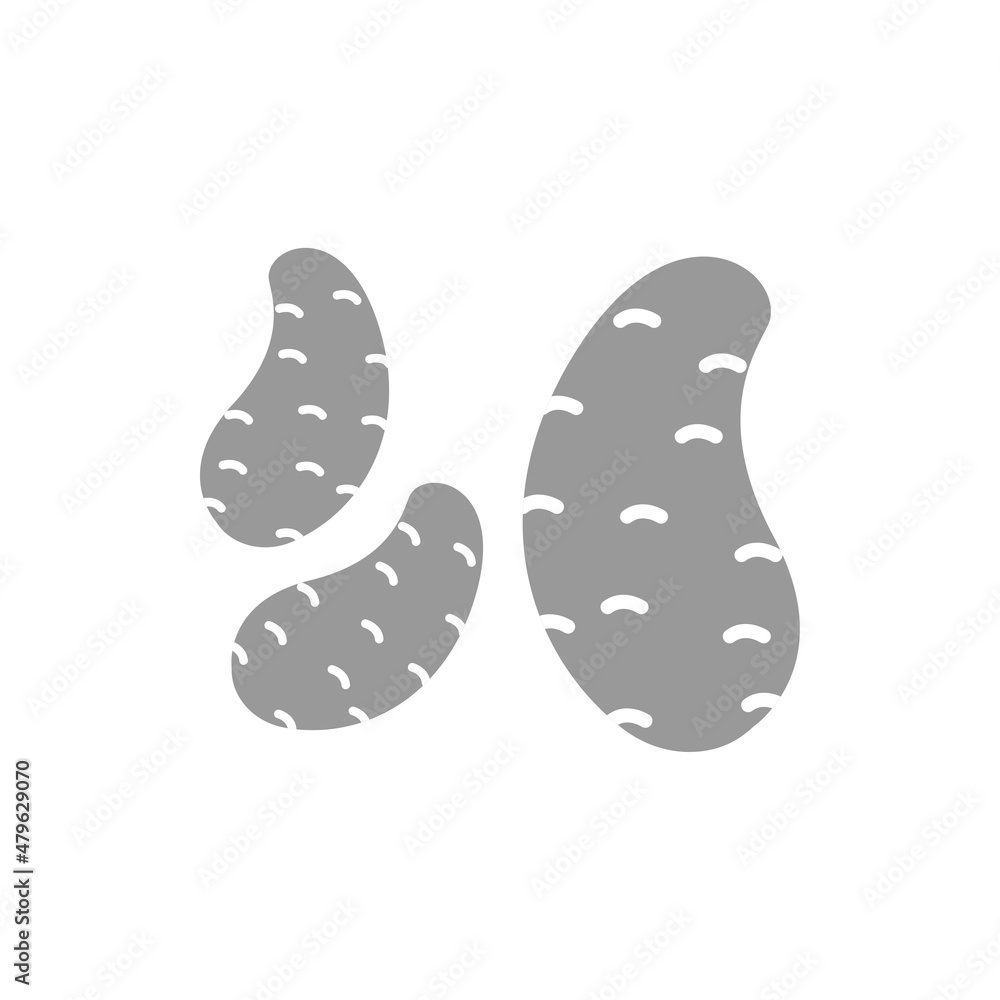 potato icon on a white background, vector illustration potato icon on a white background, vector illustration