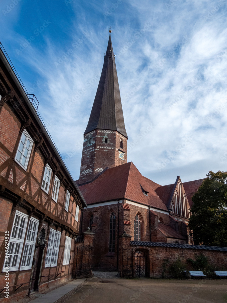 Obraz premium Marienkirche, Salzwedel, Sachsen-Anhalt, Deutschland