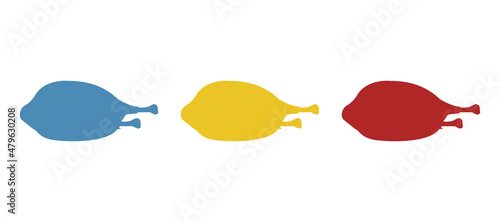 meat icon on a white background, vector illustration