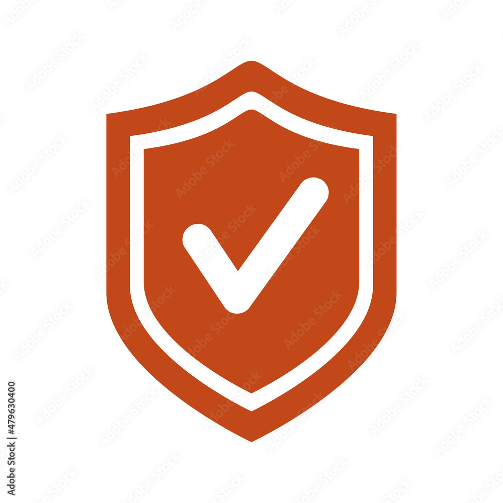 Shield Check Mark Icon Vector Illustration Shield Check Mark Icon Vector Illustration