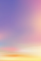 Fototapete Lavendelfarbene Motive Dramatischer Abendhimmel in Pink und Violett  © Anchalee