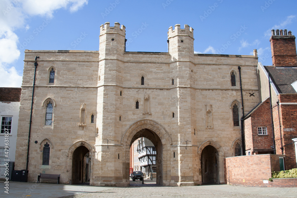 The Exchequer Gate by Lincoln Cathedral in Lincoln in the UK