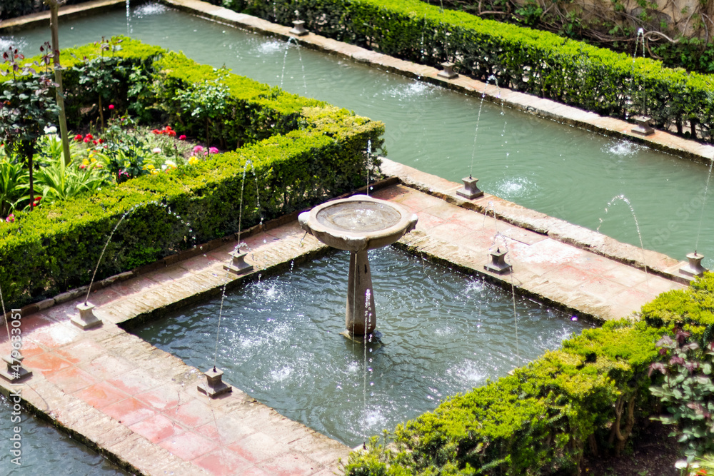 Sultana garden, Generalife Palace / Granada - Spain Sultana garden, Generalife Palace / Granada - Spain