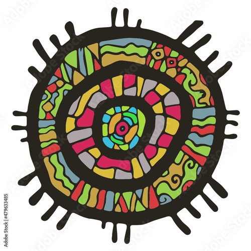 abstract circle ornament