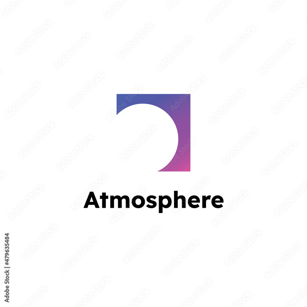 Atmosphere vector logo design illustration Atmosphere vector logo design illustration