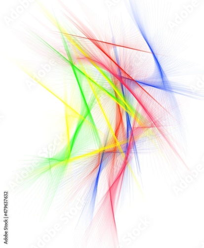 abstract colorful line isolated on background