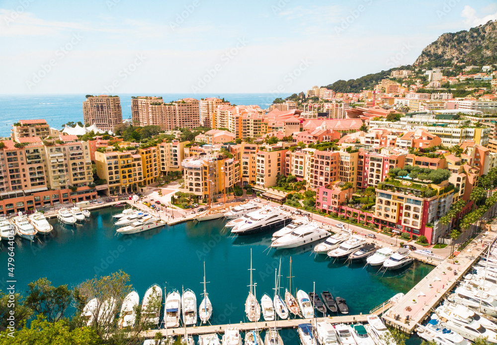 Hafen in Monaco mit Booten