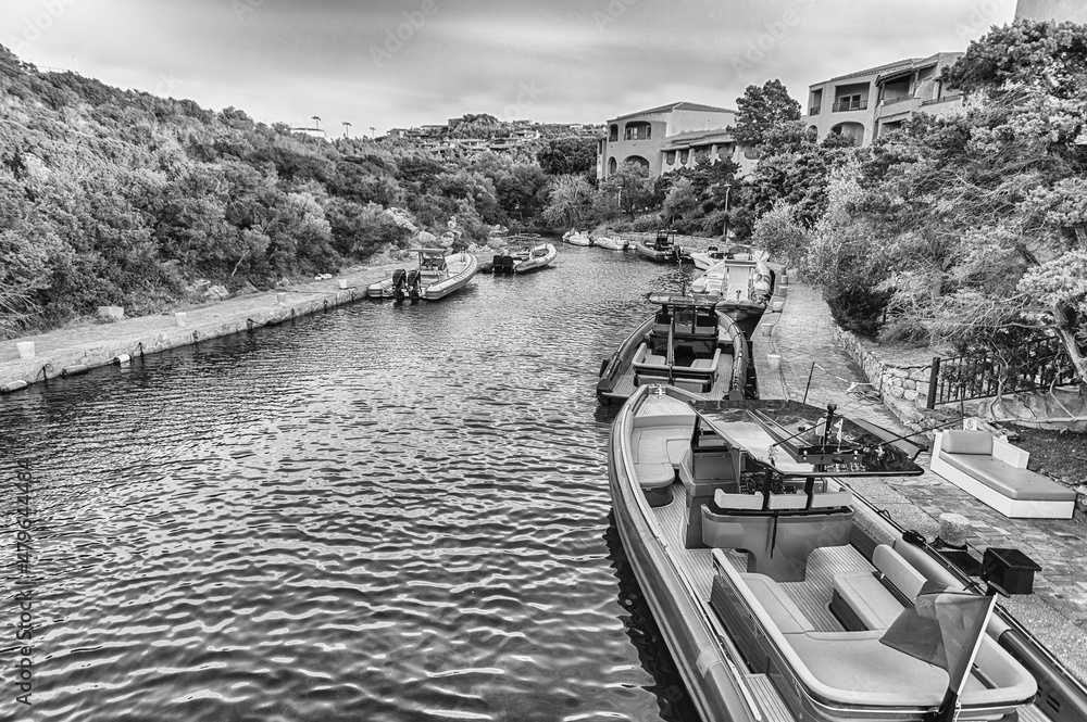 Fototapeta premium Harbor of Porto Cervo, heart ofSardinia, Italy