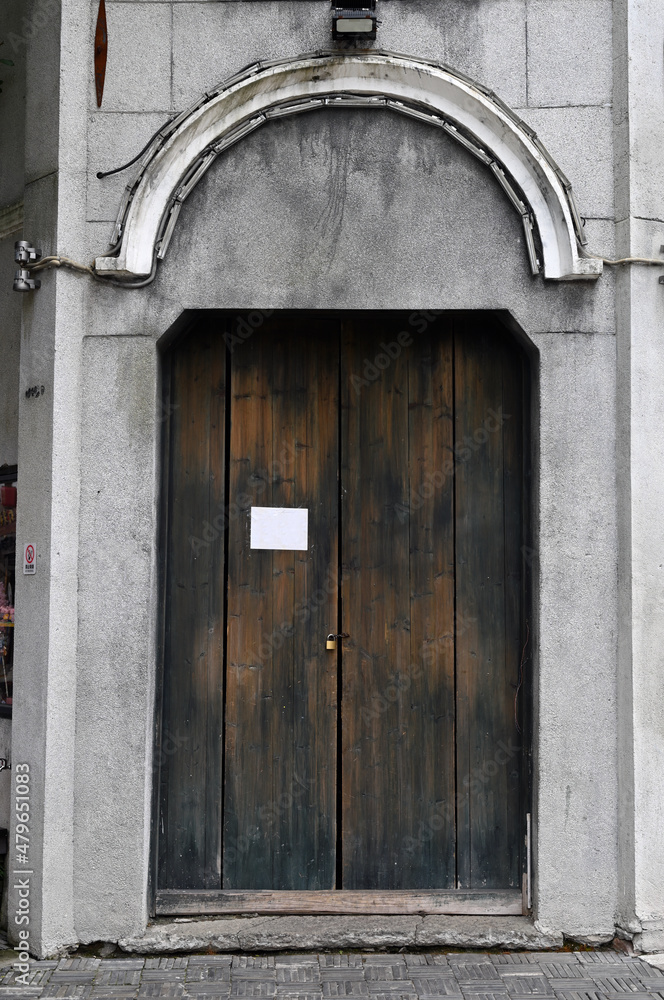 old wooden door