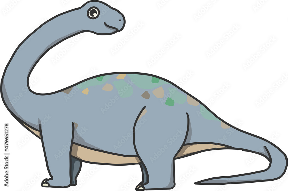 Fototapeta premium 可愛いブロントサウルス