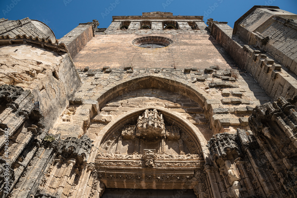 Main facade of the Priory Church - Minor Basilica of Our Lady of Miracles, El Puerto de Santa Maria, Cadiz, Andalusia, Spain
