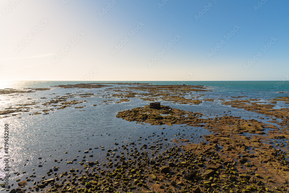 custom made wallpaper toronto digitalCadiz Bay at low tide from Santa Catalina Castle at sunset. Andalusia, Spain
