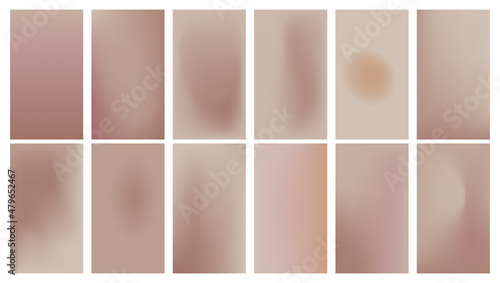Social media backgrounds stories with abstract gradient design