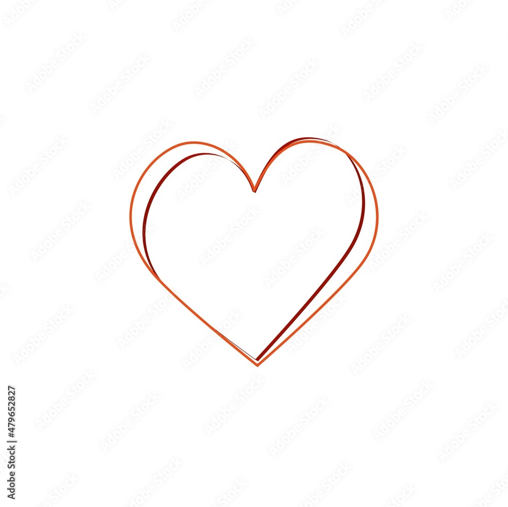 
heart in heart, valentine's day symbol , copy of the place, template for a greeting poster, postcards, banner