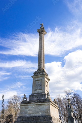 The Brock Monument in Queenston Heights, Queenston Ontario Canada.