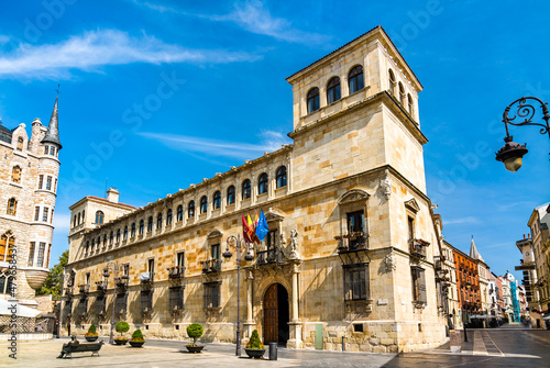 Palacio de los Guzmanes, the seat of Provincial Government of Leon in Spain photo