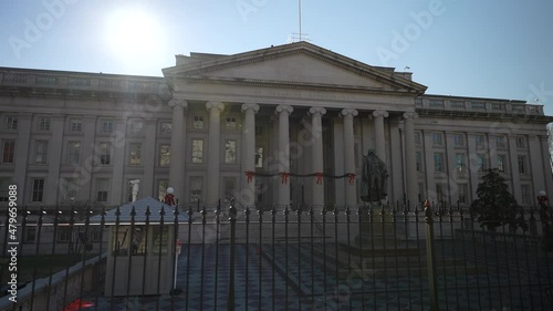The US Treasury Department in Washington, DC. photo
