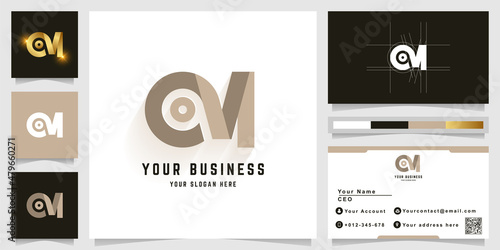 Letter OM or QM monogram logo