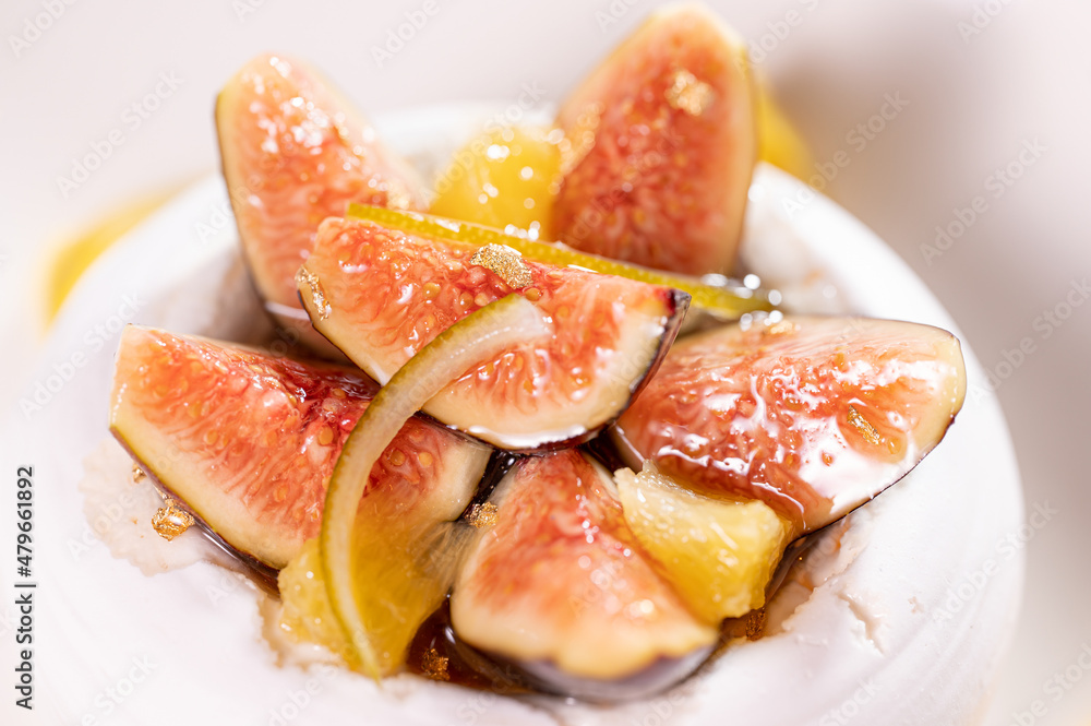 Dairy Free Pavlova with Figs and Candied Lemon Peel Dairy Free Pavlova with Figs and Candied Lemon Peel