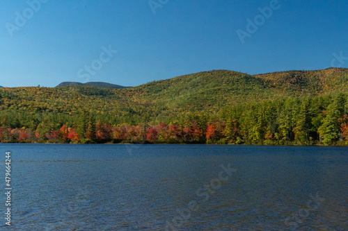 autumn landscape with lake