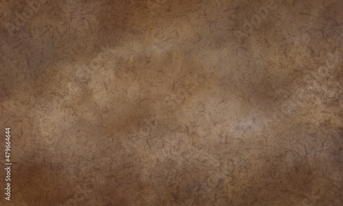 Abstract watercolor background in brown, yellow and gray tones. Copy space, horizontal banner. 