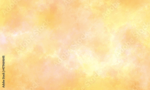 Watercolor background in pink, orange, yellow and purple tones. Copy space, horizontal banner.