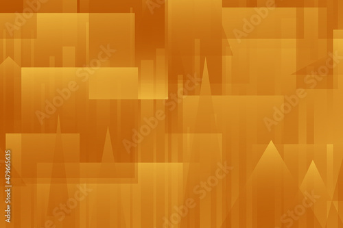 abstract yellow background with squares triangles