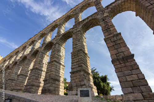 Foto View of aqueduct of Segovia (Spain)