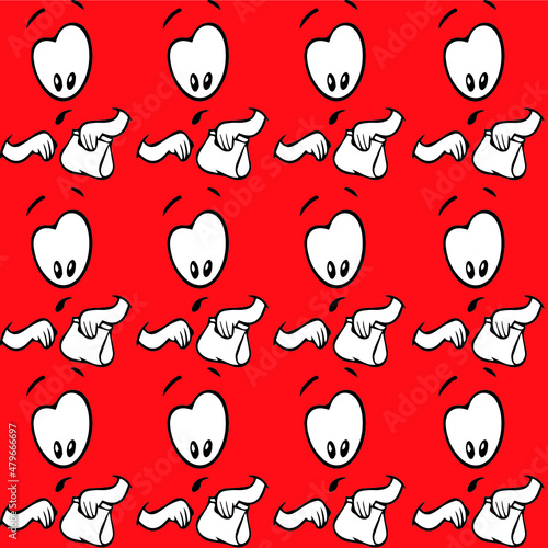 seamless pattern with emotions