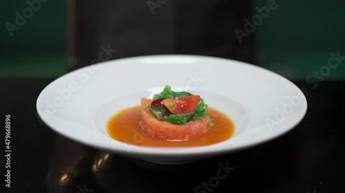 japanese shashimi food in plate