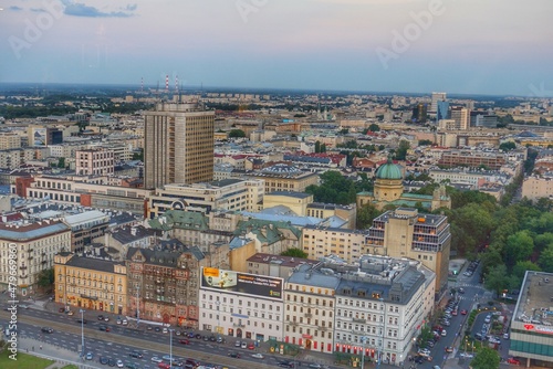 aerial view of the city