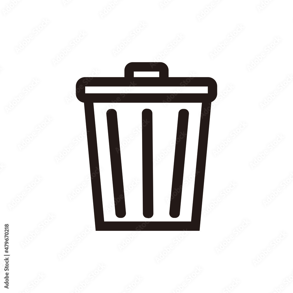 Trash icon. Bin icon. Trash can vector icon Trash icon. Bin icon. Trash can vector icon