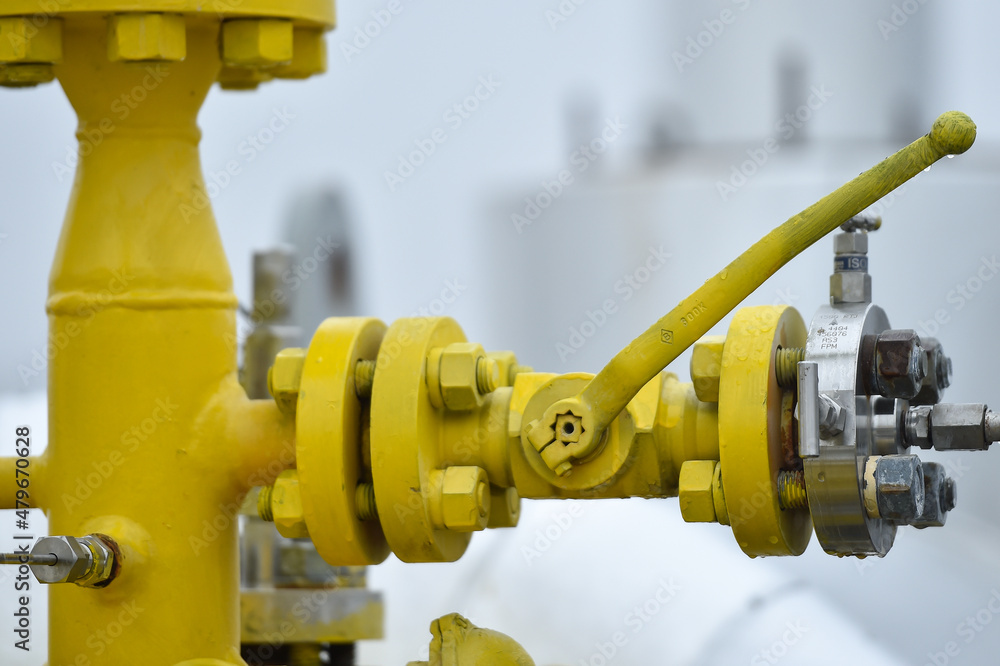 Industrial details from a natural gas storage facility Industrial details from a natural gas storage facility