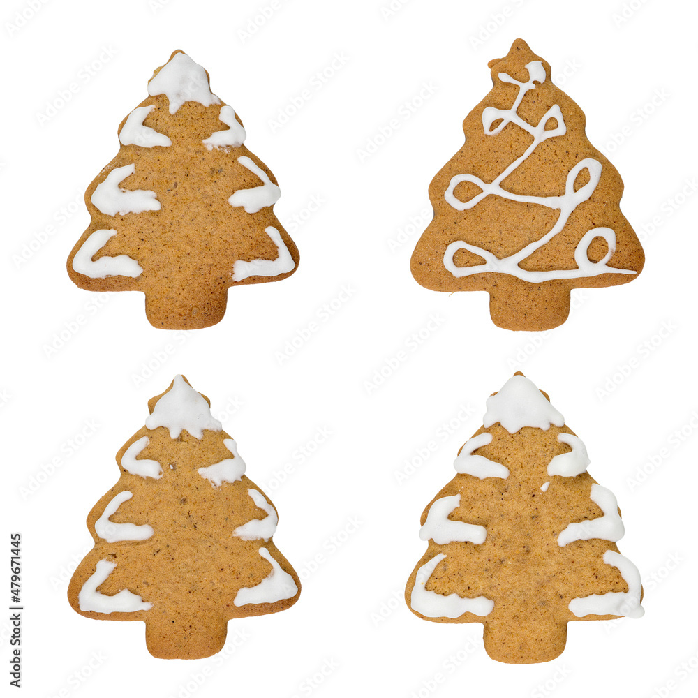 Gingerbread Christmas tree cookie