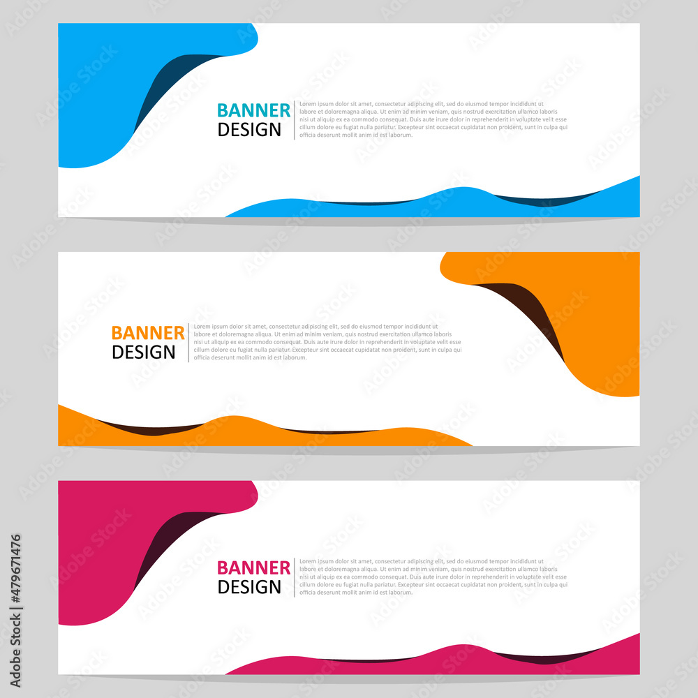 Set of abstract web banner design template. Modern creative corporate business, and horizontal advertising banner layout element template for workflow, header, label and presentation. Set of abstract web banner design template. Modern creative corporate business, and horizontal advertising banner layout element template for workflow, header, label and presentation.