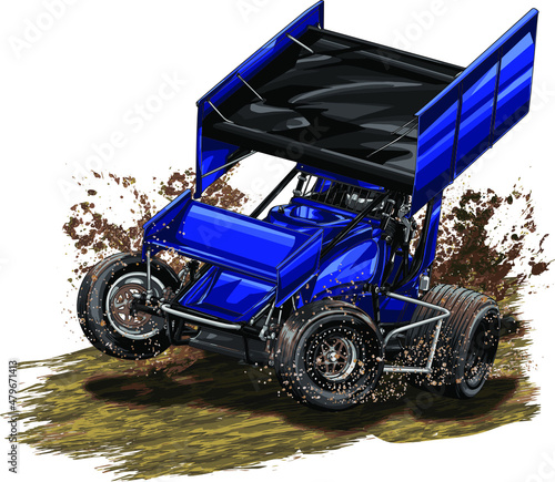 dirt race isolated on white background for poster, t-shirt print, business element, social media content, blog, sticker, vlog, and card. vector illustration.