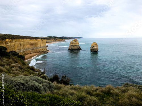 Beautiful View of the Ocean from the Cliffs