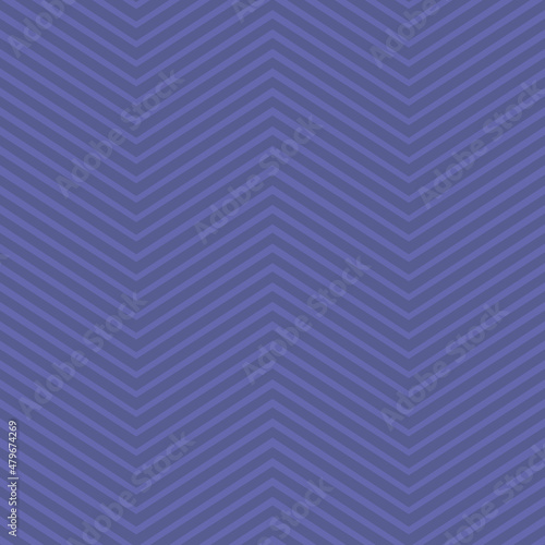 Periwinkle blue dynamic chevron seamless vector pattern. Purple violet color texture with subtle herringbone zigzag lines. Modern, simple, minimal, abstract, geometric background wallpaper print. 