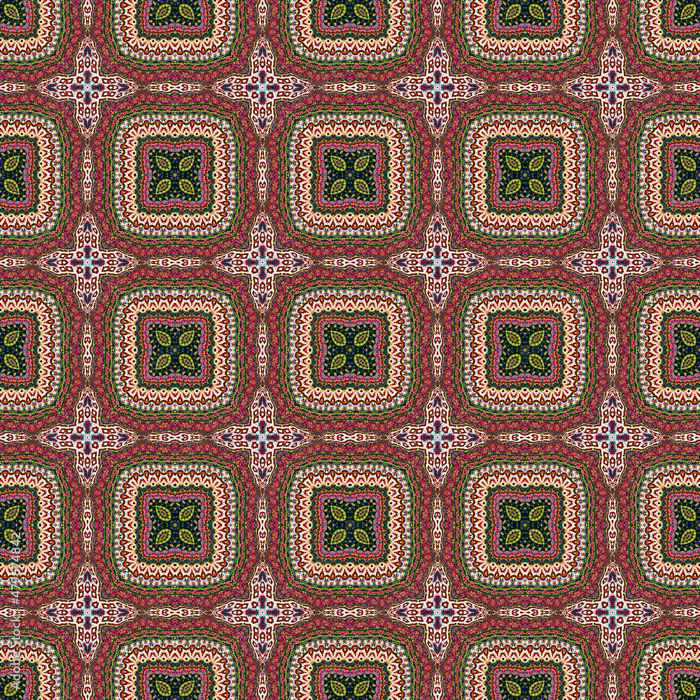 Abstract geometric mosaic seamless pattern. Abstract geometric mosaic seamless pattern.