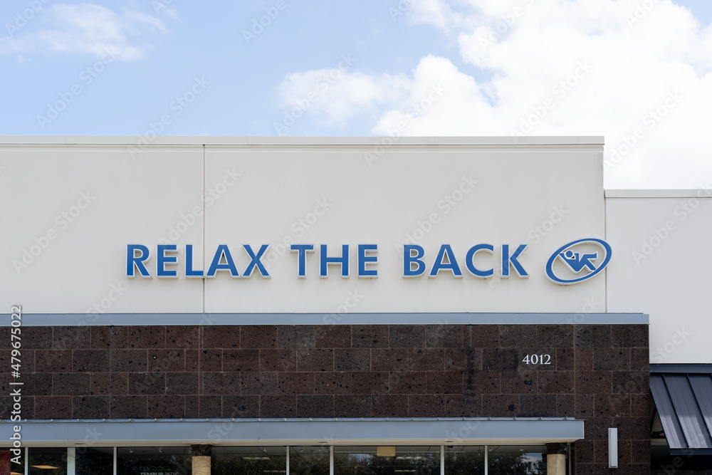 Orlando, Fl, USA January 5, 2022 A Relax The Back store in Orlando